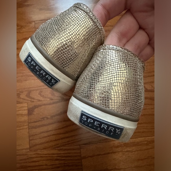 Sperry Seacoast Metallic Python Embossed Sneaker - Picture 4 of 7